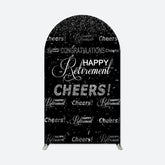 Lofaris Step And Repeat Cheers Arch Backdrop For Retirement